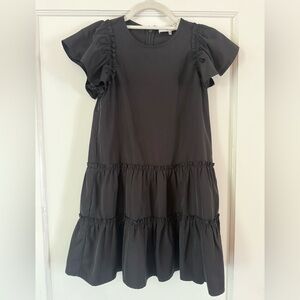 Sea New York Black Ruffle Kids Dress